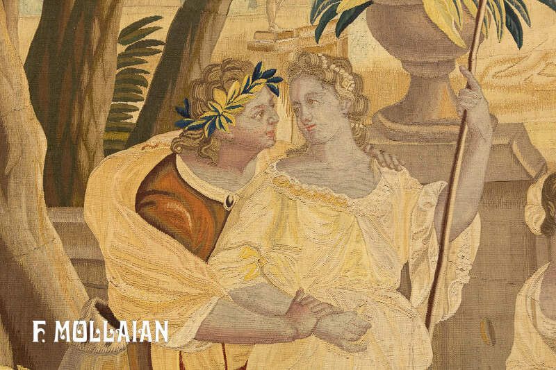 A Very Fine Figurative Antique Tapestry n°:50978677